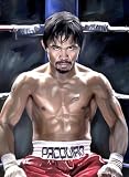 MANNY PACQUIAO Pacman poster boxing art painting CANVAS ART GICLEE PRINT (Large/Unmounted)
