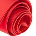 TopTie Mens Necktie Solid Color Red Ties, Formal Neck ties, Gift Ideas