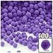 The Crafts Outlet 100-Piece Multi Purpose Pom Poms, Acrylic, 7mm/0.28-inch, Round, Royal Blue