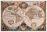 Antique Map - Geographica, Ca. 1630, Art Poster by Jan / Henricus Jansson / Hondio