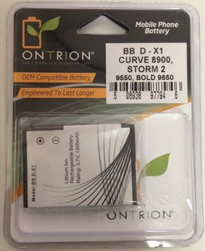 Cell Phone Batteries - Replacement Battery for BlackBerry Curve 8900, Storm 9530, Storm 2 9550, Tour 9630, Bold 9650 Battery