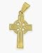 14 Karat Yellow Gold Religious Celtic Cross with 18 Inch Chain