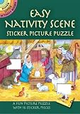 Easy Nativity Scene Sticker Picture Puzzle (Dover Little Activity Books)