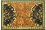 Laser Printed Split Bamboo Chrysanthemum Placemat 18" x 12" Set / 6
