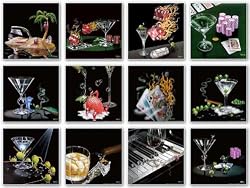 Gockel Minis Set (Twelve Prints) by Michael Godard 11.75"x11.75" Art Print Poster