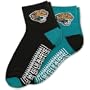 For Bare Feet Jacksonville Jaguars Men's Slipper Socks - Pack of 2 Large