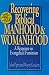 Books : Recovering Biblical Manhood and Womanhood: A Response to Evangelical Feminism