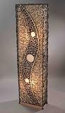 Deko-Leuchte ROMANO, Lampe aus Natur-Material, Stimmungsleuchte, 150 cm hoch
