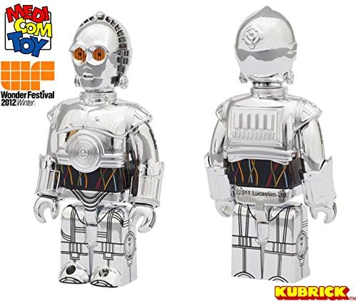 Medicom Kurbrick Star Wars TC-14 100% Chrome Plated Limited Edition Japan Wonder Festival Winter 2012 Exclusive 1000 LE