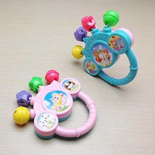 Hot sell Hand Shaking Bells Baby Rattle Baby Toys Handbell Gingles Cute GYH
