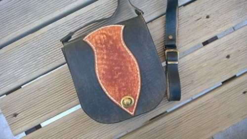 Womens Handmade Black Red Leather Designer Crossbody Bag Leather Shoulder Bag Unique Gift Ideas 1 WEEK EXPRESS FEDEX SHIPPING