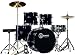 Black Drum Set for Sale with Cymbals Hardware and Stool New Gammon 5-Piece Kit Full Size