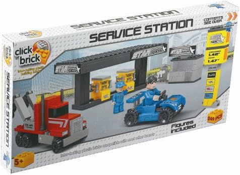 Click Bricks Service Station Set