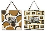 Trend Lab Set of 2 Frame Set , Bubbles Teal Print