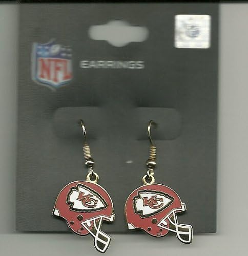 aminco NFL Womens NFL Sports Team J Hook Dangle Logo Earring Set