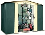 Canberra 'Eight' Galvanised Steel Garden Shed - 8ft x 3ft (245cm x 92cm)
