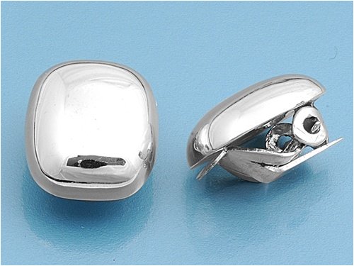 Sterling Silver Clip-on Earrings - 16 mm