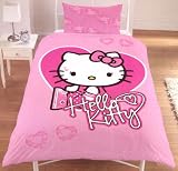 Hello Kitty Sparkle Pink Polycotton Single Duvet Cover EXCLUSIVE DESIGN