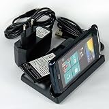 ABZ-S Docking Station für HTC Desire Z mit extra Akku-Ladefach + Zusatzakku