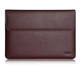 Microsoft Surface Book Case Sleeve, ProCase Wallet Sleeve Case for 13.5 inch Surface Book Tablet Laptop, Compatible with Surface Book Keyboard and Surface Pen (Brown)