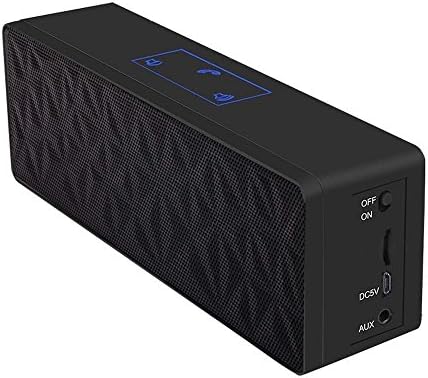 Vinker V5 Portable Wireless Bluetooth Speakers With 6W Audio Drivers, Built in Microphone For Handsfree,Double Stereo Speakers Boombox For Travel,Picnic,Outdoor BBQ or Party,Black
