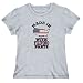 T-Shirt Womens Heather Gray " Made in USA with Filipino parts " Countries Large