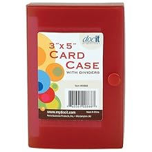 Paris Business Products DocIt Index Card Holder, Assorted Colors, (00868)