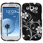 Fosmon MATT Series Rubberized Design 2 Piece Case for Samsung Galaxy S III i9300 / ATT SGH-i747 / Verizon SGH-i535 / T-mobile SGH-T999 / Sprint SPH-L710 - (White Flower Design)