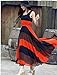 Asoidchi Boho Bohemian Chiffon Stripes Summer Beach One-piece Sleeveless Maxi Dress