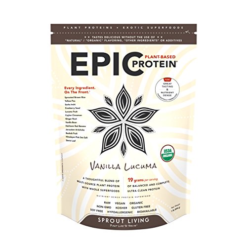 Sprout Living Epic Protein Powder, Vanilla Lucuma, 1 lb Sprout Living Epic Protein Powder, Vanilla Lucuma, 1 lb
