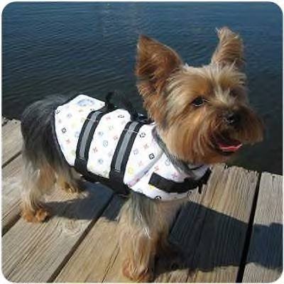 Paws Aboard PA-L1100 Designer Dog Life Jacket in Louie Size: Medium (Dogs 20 - 50 lbs)
