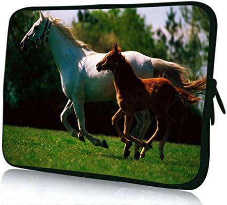 10 inch Rikki KnightTM Mare And Foal Galloping Together In Ireland Design Laptop sleeve - Ideal for iPad 2,3,4, iPad Air, Galaxy Note, Small Notebooks and other Tablets