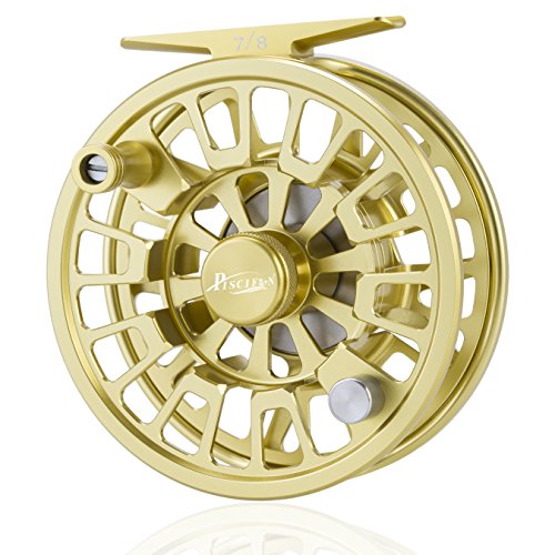 Piscifun Blaze Mid Arbor Fly Fishing Reel with CNC-machined Aluminum Alloy Body 3/4 Gold