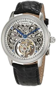 Stuhrling Original Men's 243.331X2 Tourbillon Mirage Tourbillon Limited Edition Mechanical Silver Tone Watch
