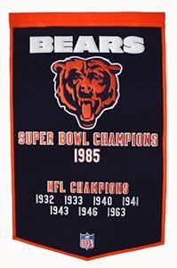 Chicago Bears NFL Super Bowl Dynasty Football Banner
