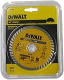 DeWalt DW4700 Industrial 4-Inch Dry or Wet Cutting Continuous Rim Diamond Saw Blade with 7 8-Inch Arbor
