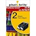 Photobrite 2-pk. Printer Cartridge Compatible for Canon BCI-3/ 3E/ 5/ 6- Black