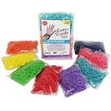 Loom Rubber Bands - 4800 pc Rubber Band Refill Mega Value Pack with Clips (Rainbow Colors - 600 each of Red, Yellow, Green, Blue, Pink, Purple, Turquoise, and Orange) - 100% Compatible with Rainbow Looms
