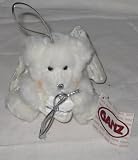 Ganz Christmas Plush Winter Ornament Angel Bears - Beige Wings