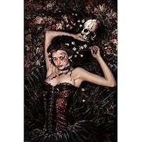 Victoria Frances (Skull Girl) Art Poster Print