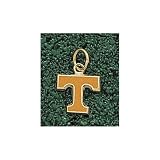 Tennessee Volunteers Solid 14K Gold ''T'' 3/8'' Enamel Pendant