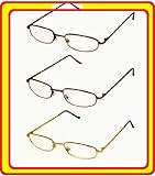 Foster Grant Reading Glasses Henri 3-Pack Metal-Brown (+1.75)