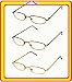 Foster Grant Reading Glasses Henri 3-Pack Metal-Brown (+1.75)
