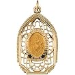 14K Yellow Gold St. Christopher Medal - 31.50x19.00mm