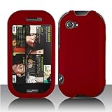 Sharp Kin 2 "PDA" Cell Phone Rubber Feel Red Protective Case Faceplate Cove ....