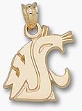 Washington State Cougars WSU Cougar Head 9/16 Lapel Pin - 10KT Gold Jewelry