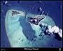 Midway Island space shuttle/satellite map: 30"x24"