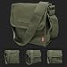 Olive Green Heavyweight Military Inspired Field Bag w/Shoulder Strap Olive Green Heavyweight Military Inspired Field Bag w/Shoulder Strap