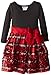 Bonnie Jean Little Girls' Dress Drop Waist Red Plaid Bonaz Skirt