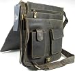 New Unisex Visconti brown leather A4 messenger bag 18410
